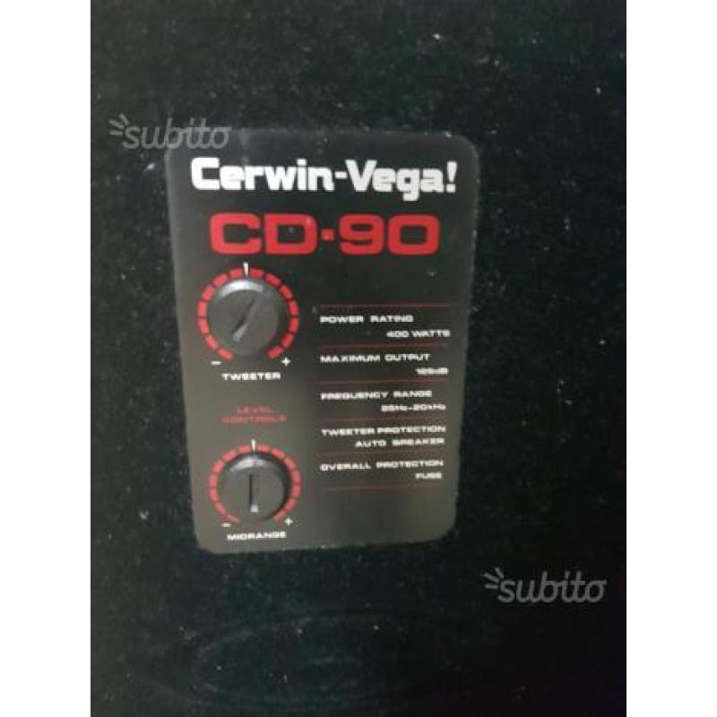 Coppia casse Cerwin Vega CD90